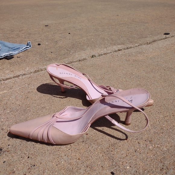 VTG Ginni Bini pink heels size 9M - Picture 4 of 13